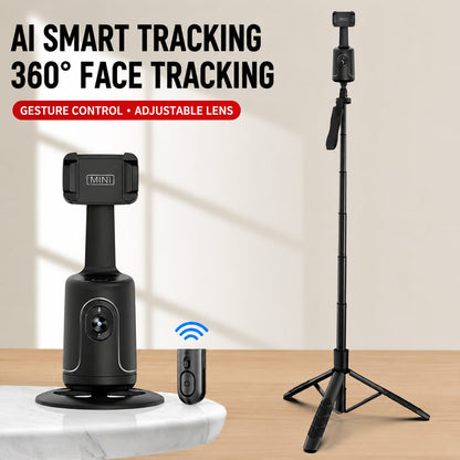 360 Auto Face Tracking Gimbal AI Smart Gimbal Face Tracking Auto Phone Holder For Smartphone Video Vlog Live Stabilizer Tripod