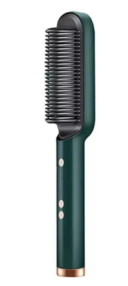 New 2 In 1 Hair Straightener Hot Comb Negative Ion Curling Tong Dual-purpose Electric Hair Brush